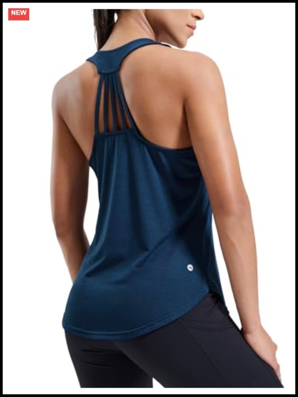 MIER Womens Workout Racerback Tank Top Sleeveless Running Shirt